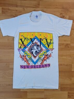 Vintage Logo 7 SUPER BOWL 24 New Orleans NFL Denver VS SF 49ers Champions, Small